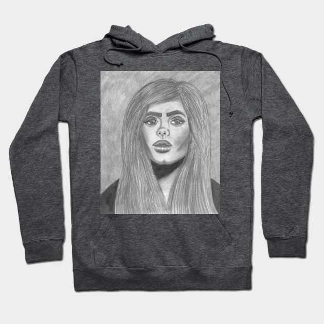 Female portrait Hoodie by ArtbySarahJ